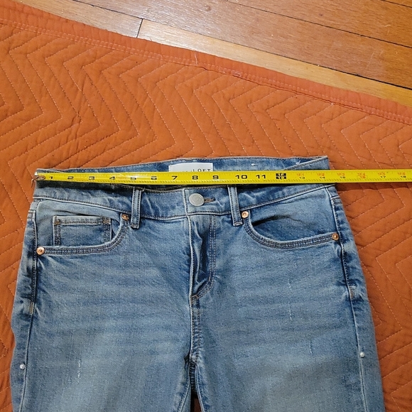 LOFT pearl studded skinny jeans size 25 - Picture 7 of 10